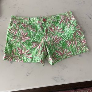 Lilly Pulitzer pink and green shorts